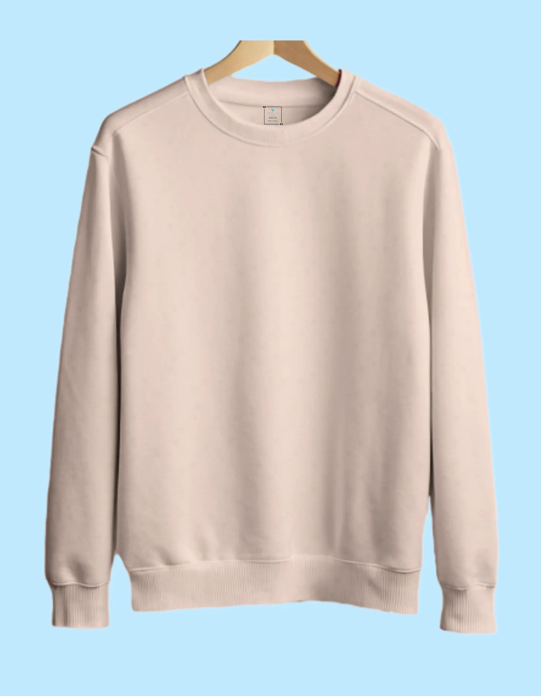 auto draft Experience luxury warmth with our 350 GSM fleeced cotton sweatshirt. Double bio-washed and silicon-finished for softness, durability, and a smooth hand feel. Designed for everyday comfort with a premium fit and finish.