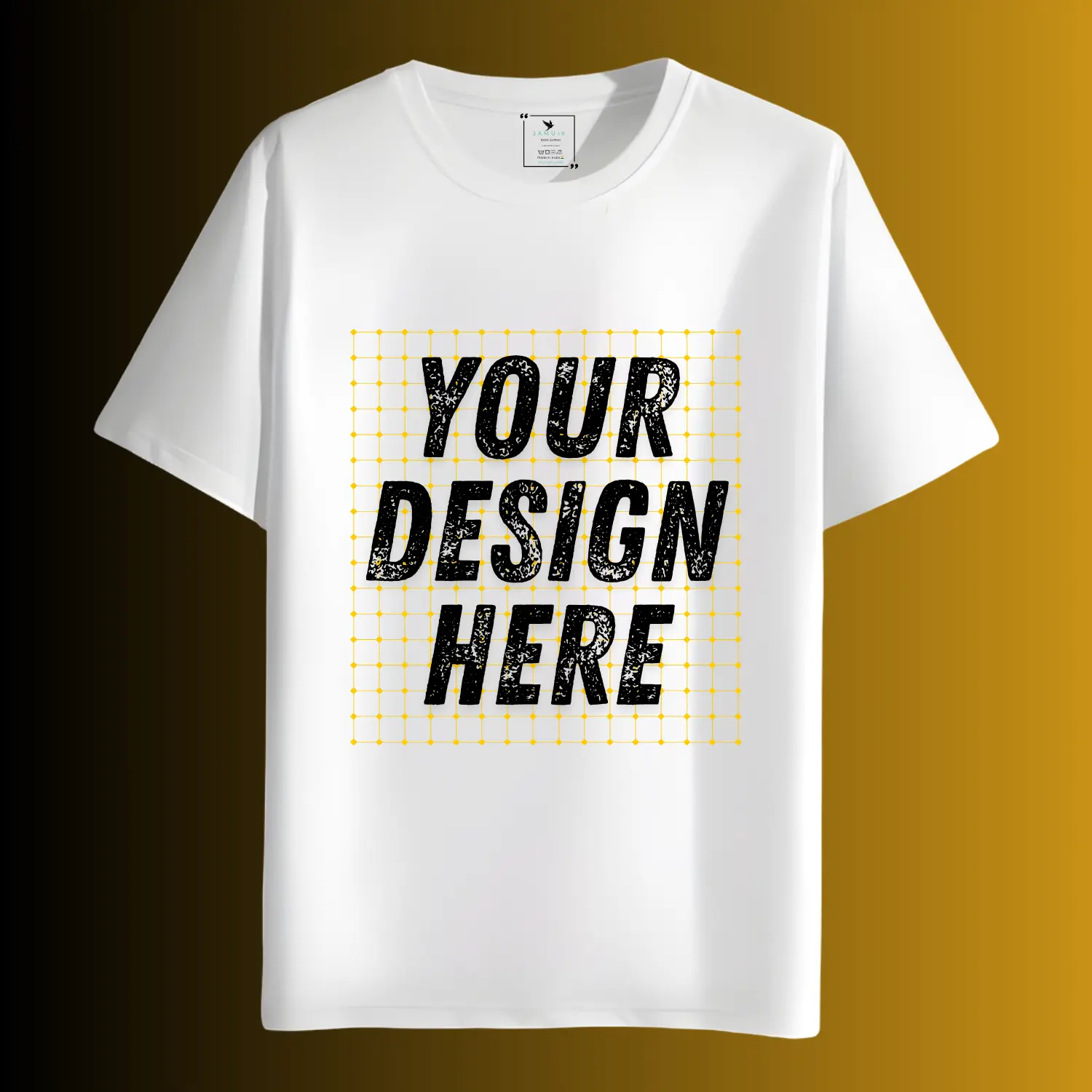 Premium 180 GSM Custom White T-Shirt | High-Quality Personalized Tee Printing – Jamuix Premium 180 GSM Custom White T-Shirt | High-Quality Personalized Tee Printing – Jamuix